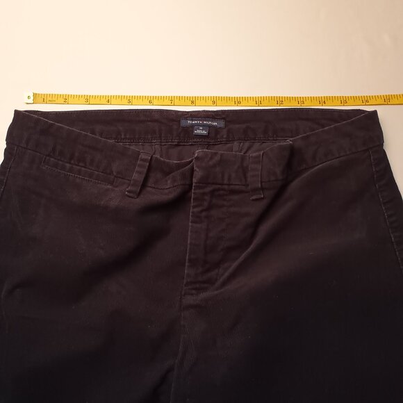 Tommy Hilfiger Corduroy Jeans Size 10 Mid Rise Skinny Leg Black Color - Picture 6 of 9